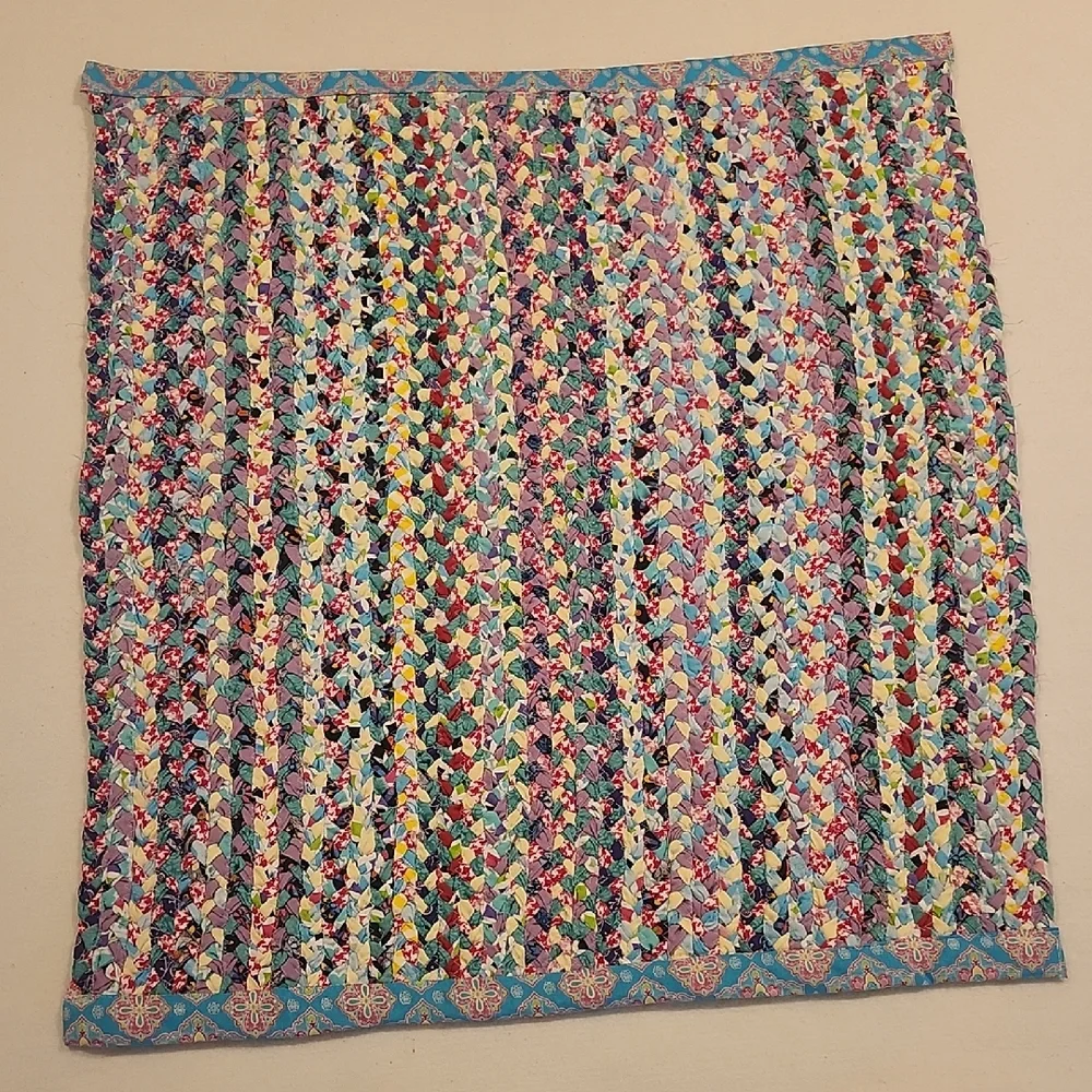 Handmade Colorful Braided Patchwork Rug